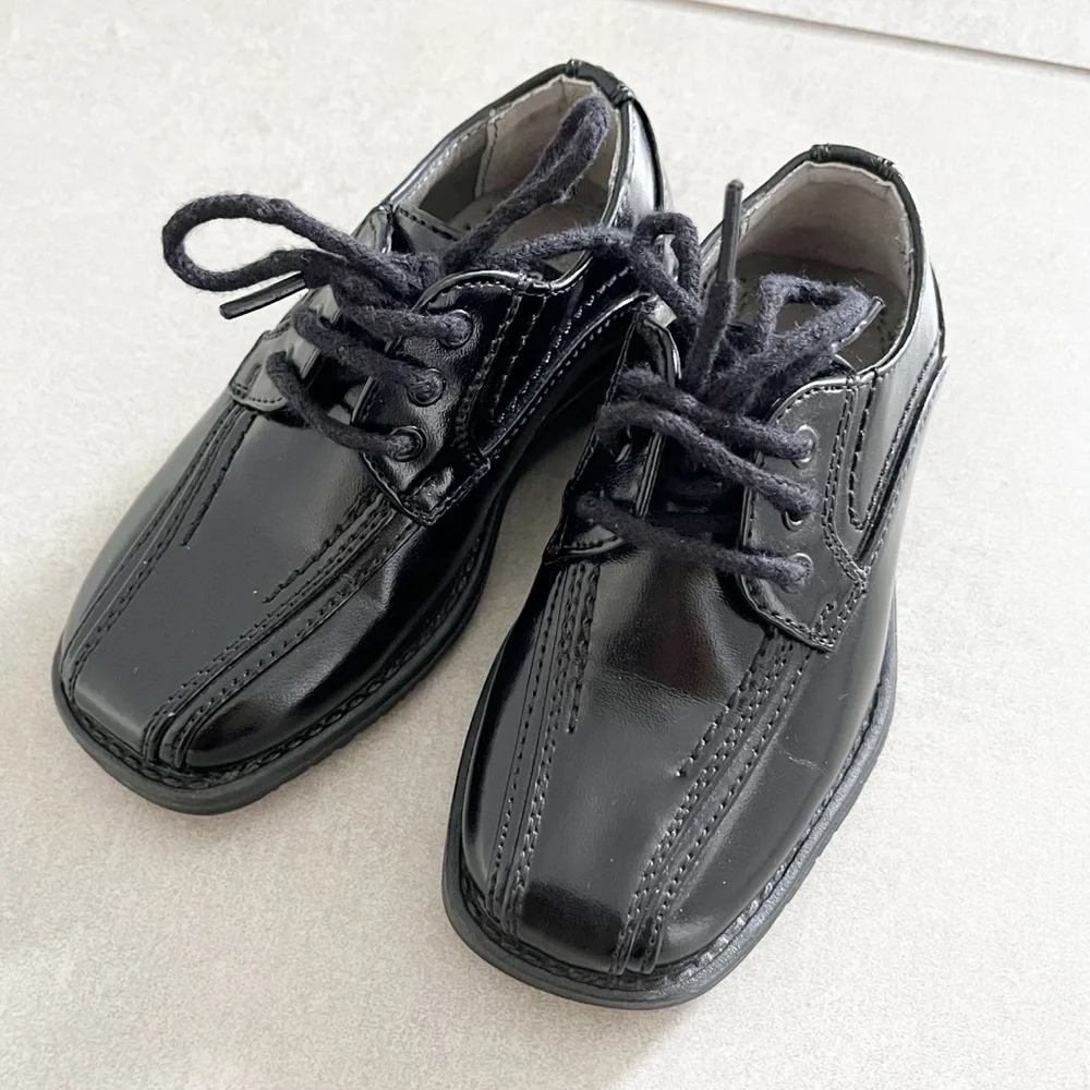 Stacy Adams Black Oxford Toddler Boy Dress Shoes Size 5